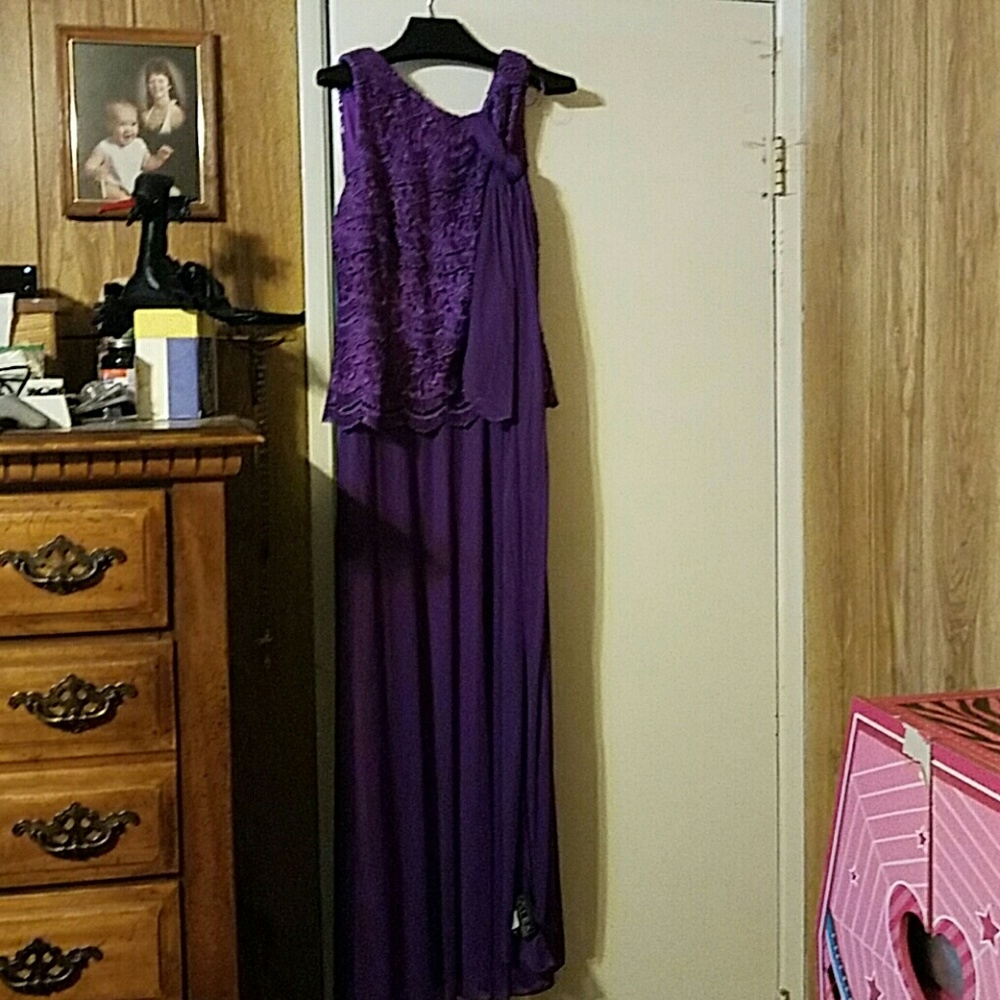 Purple formal dress